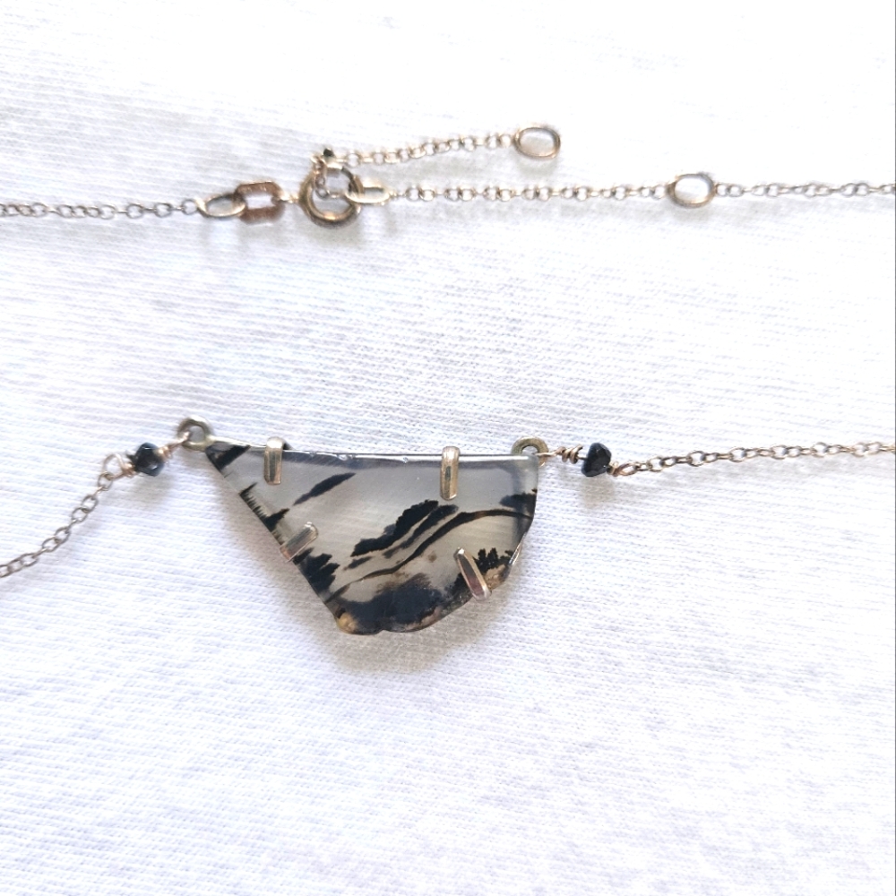 Quartz and sterling necklace